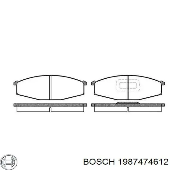 Купить 1987474612 Bosch Комплект пружинок крепления дисковых колодок передних