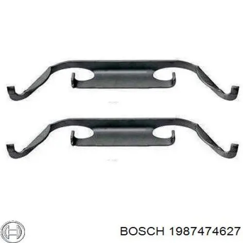 1987474627 Bosch Комплект пружинок крепления дисковых передних колодок