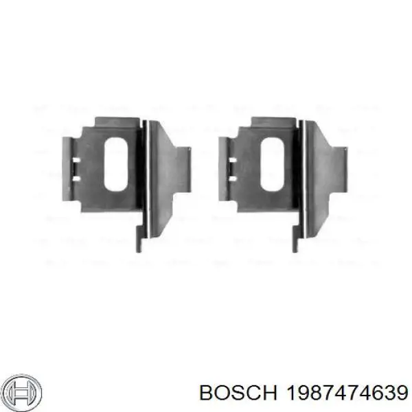 Комплект пружинок крепления дисковых колодок задних 1987474639 Bosch