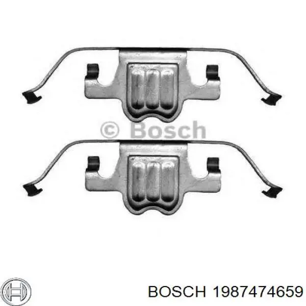 Ремкомплект тормозных колодок Bosch 1987474659 цена, от 9.08 USD
