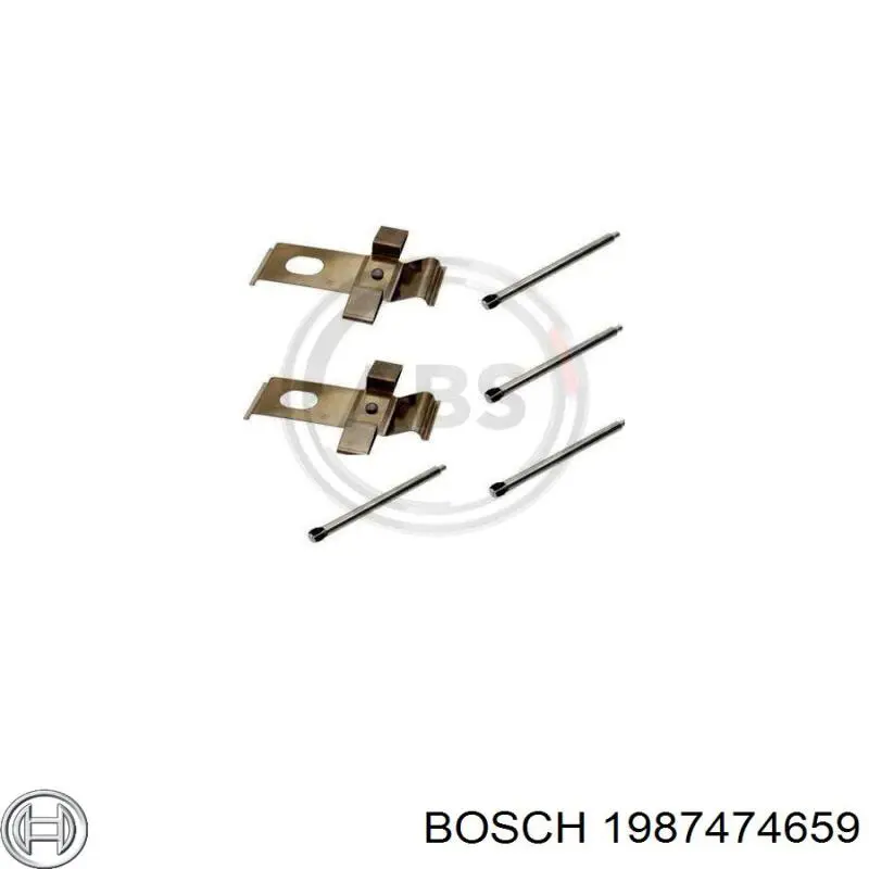 Ремкомплект тормозных колодок Bosch 1987474659