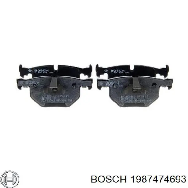 Купить 1987474693 Bosch Ремкомплект тормозных колодок