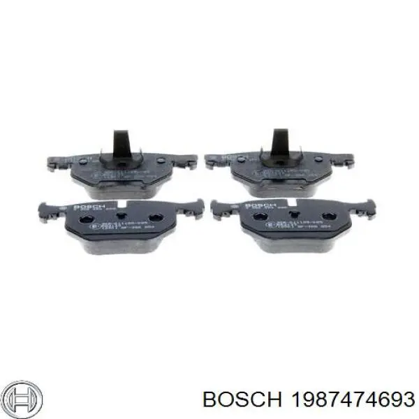 Ремкомплект тормозных колодок 1987474693 Bosch