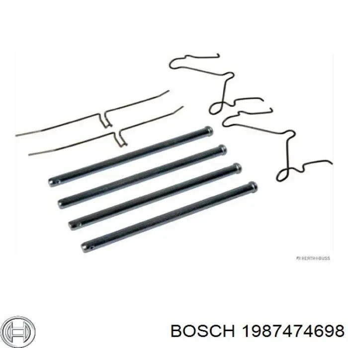 Ремкомплект тормозных колодок 1987474698 Bosch