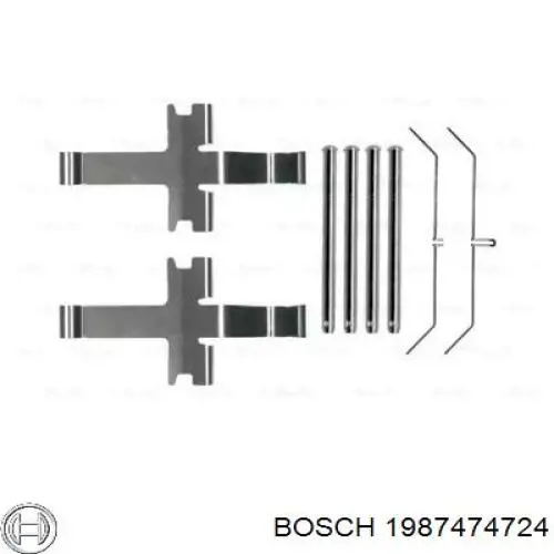 Ремкомплект тормозов передних 1987474724 Bosch