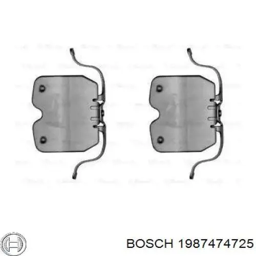 Комплект пружинок крепления дисковых колодок передних 1987474725 Bosch
