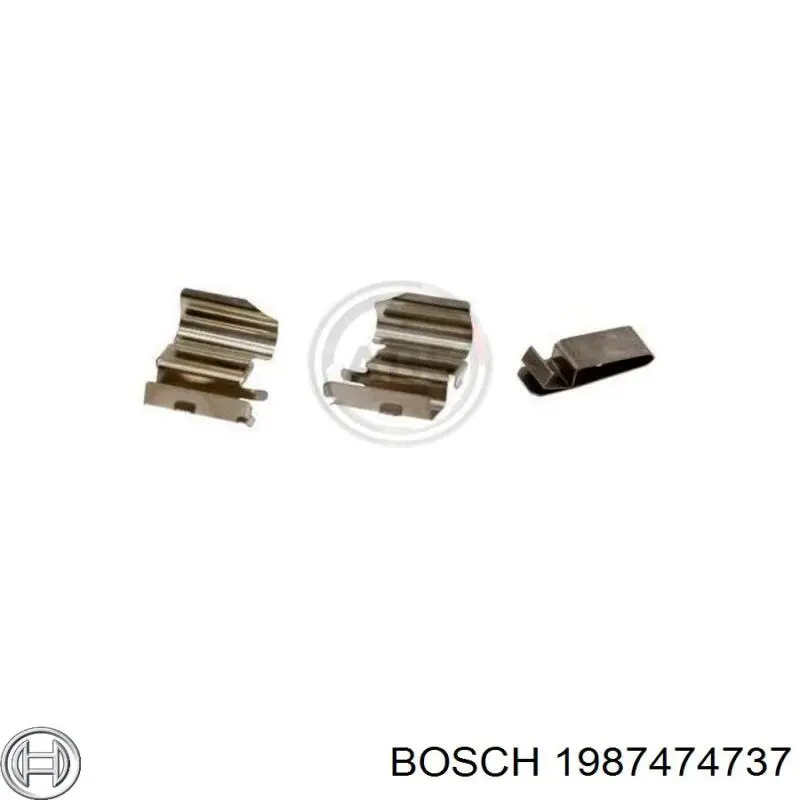 Комплект пружинок крепления дисковых колодок, передних Bosch 1987474737 цена, от 11.10 USD