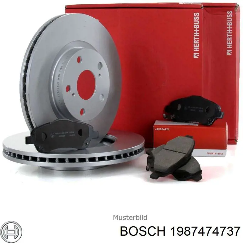 Комплект пружинок кріплення дискових колодок, передніх 1987474737 Bosch