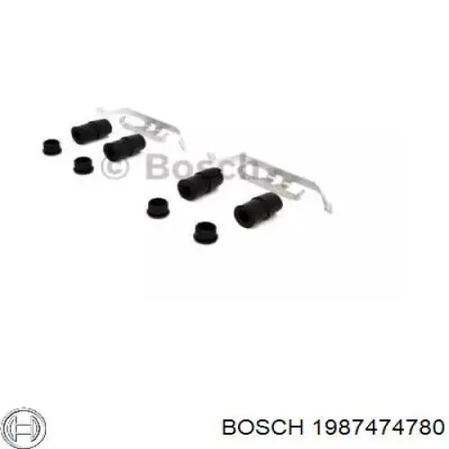 1987474780 Bosch kit de reparação das sapatas do freio