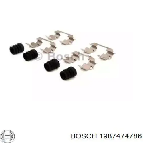 1987474786 Bosch kit de molas de fixação de sapatas de disco dianteiras