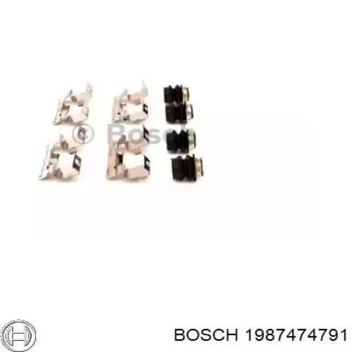 Комплект пружинок крепления дисковых колодок передних 1987474791 Bosch