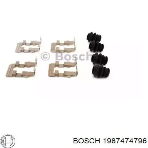1 987 474 796 Bosch kit de reparação das sapatas do freio