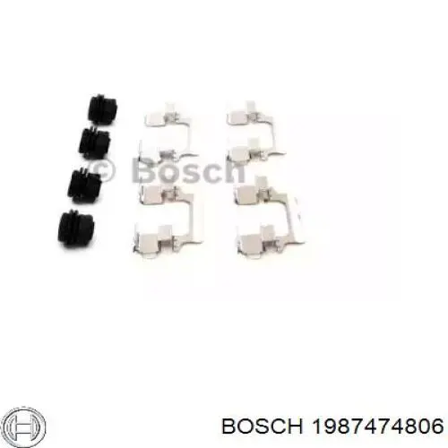 Комплект пружинок крепления дисковых колодок передних 1987474806 Bosch