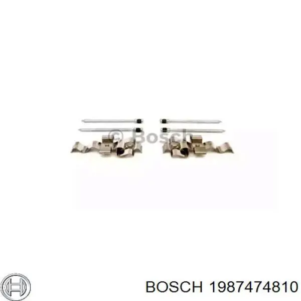 Juego de reparación, pastillas de frenos 1987474810 Bosch