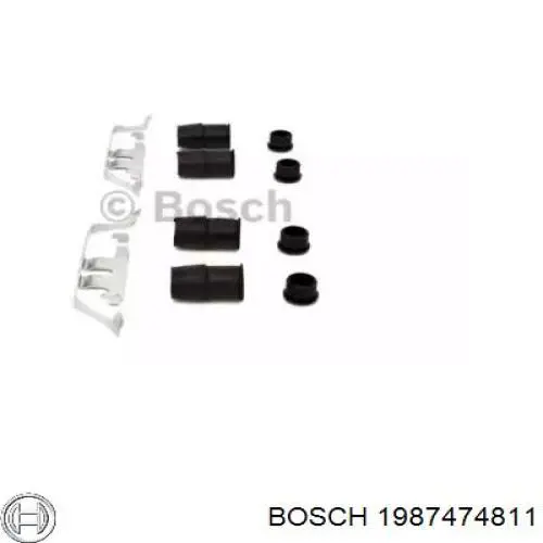 1987474811 Bosch комплект пружинок крепления дисковых колодок передних