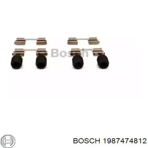 Комплект пружинок крепления дисковых колодок задних 1987474812 Bosch