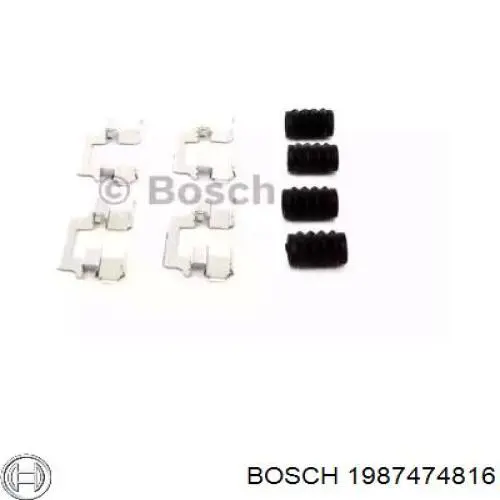 Комплект пружинок крепления дисковых колодок задних Bosch 1987474816 цена, от 7.03 USD