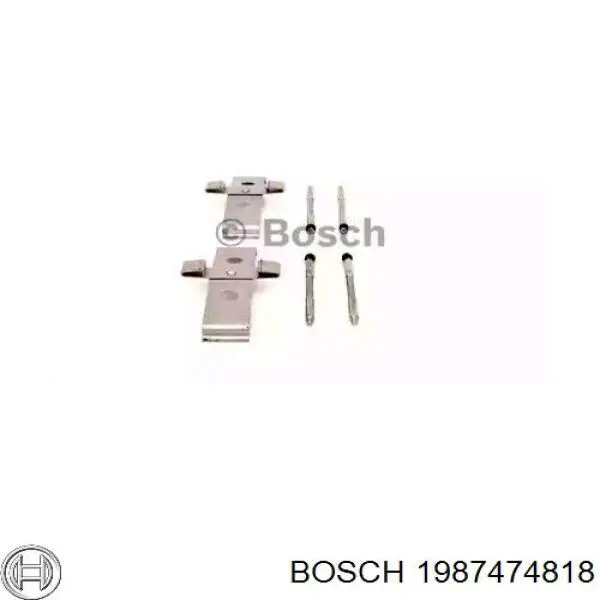 1987474818 Bosch kit de reparação das sapatas do freio
