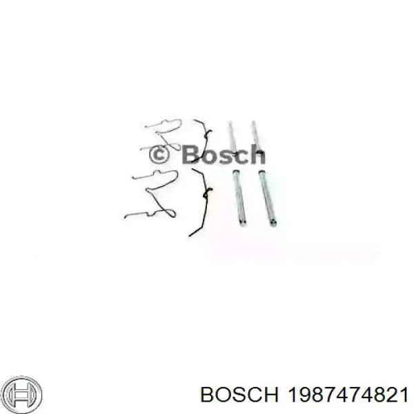 Ремкомплект тормозных колодок 1987474821 Bosch