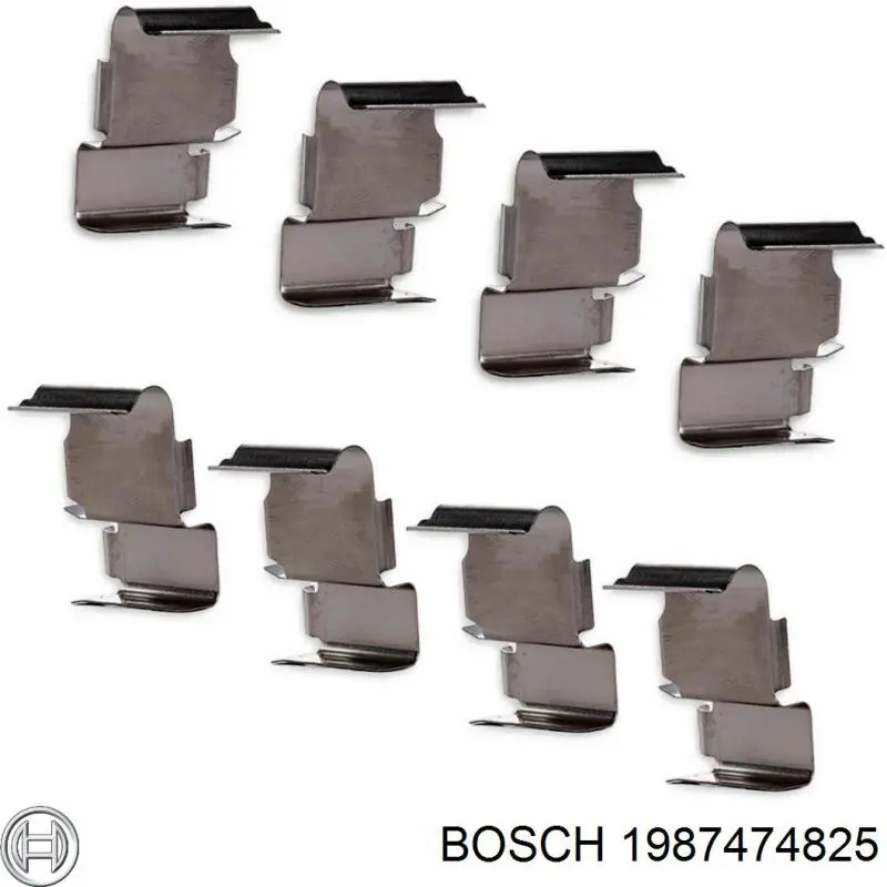 1987474825 Bosch Комплект пружинок крепления дисковых передних колодок