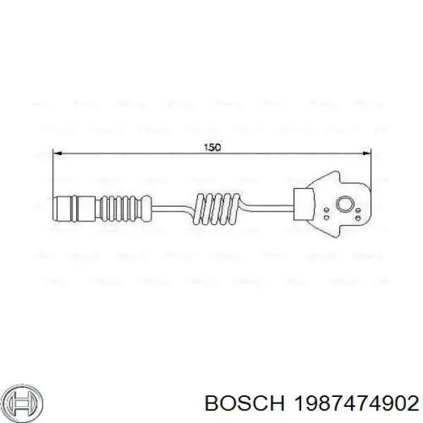 1987474902 Bosch датчик износа тормозных колодок передний