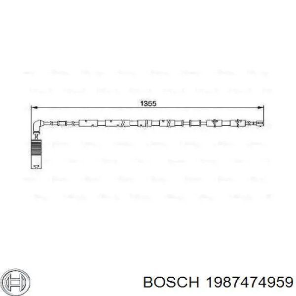 1987474959 Bosch датчик износа тормозных колодок задний