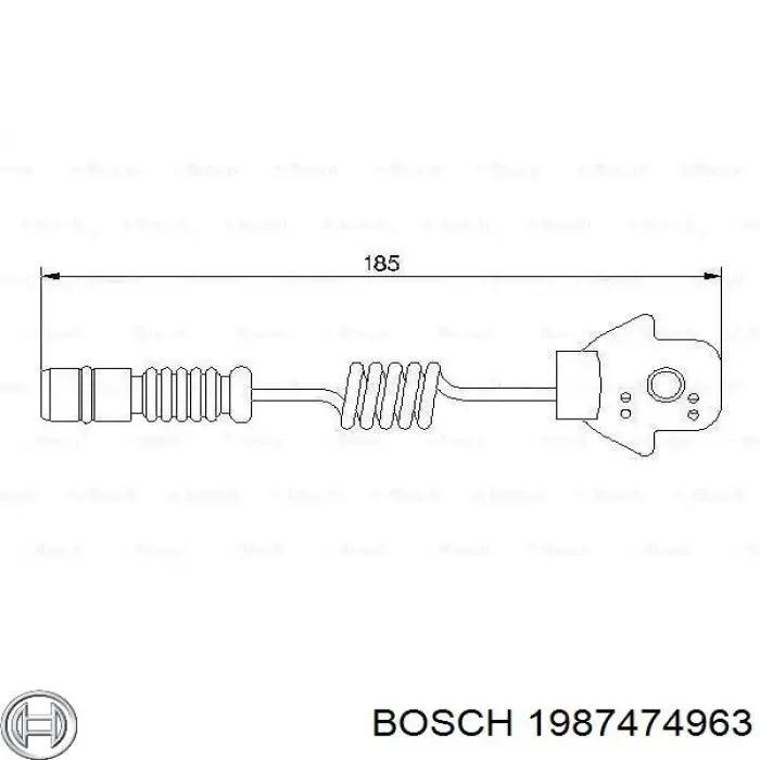 1987474963 Bosch датчик износа тормозных колодок передний