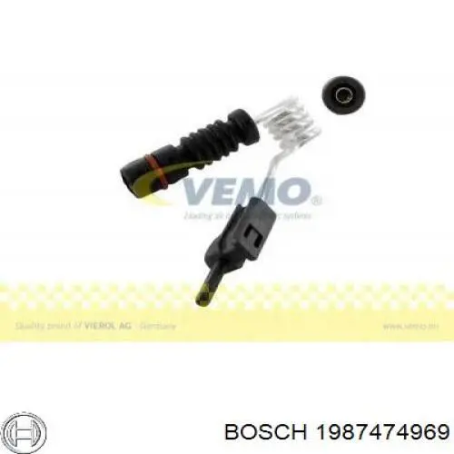 Датчик износа тормозных колодок передний Bosch 1987474969