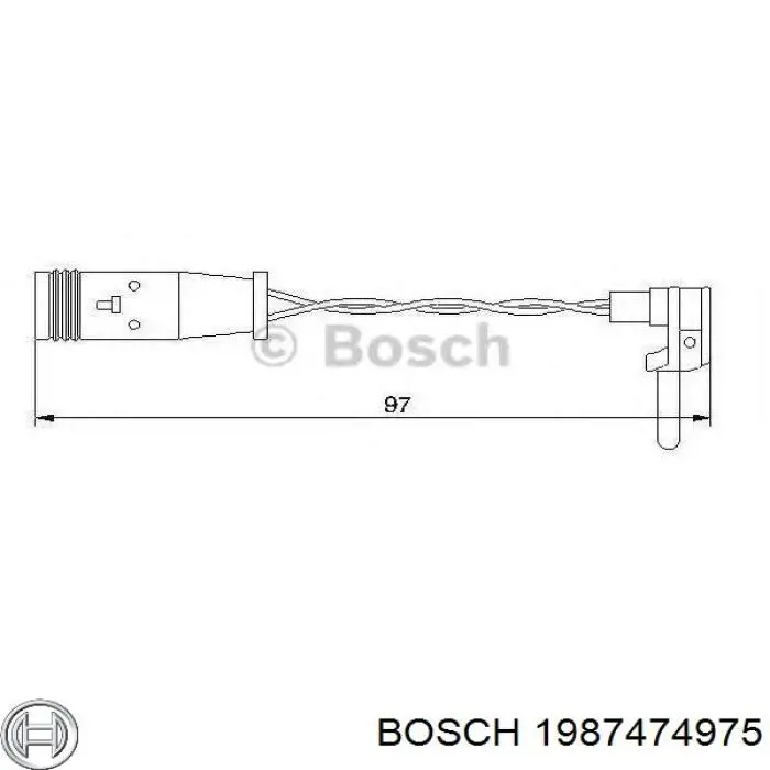 Купить 1987474975 Bosch Сенсор износа