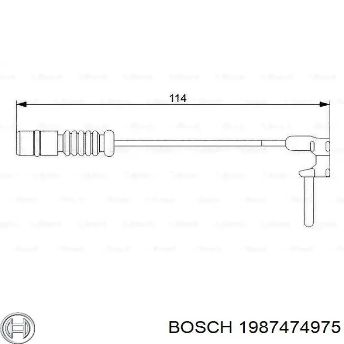 1987474975 Bosch Датчик износа тормозных колодок
