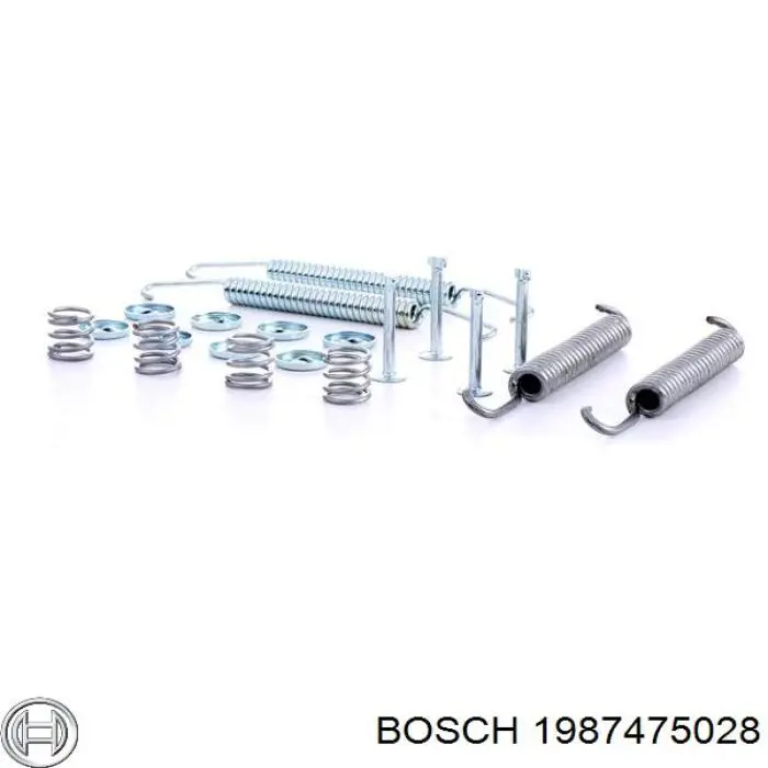 Купить 1987475028 Bosch Монтажный комплект задних барабанных колодок