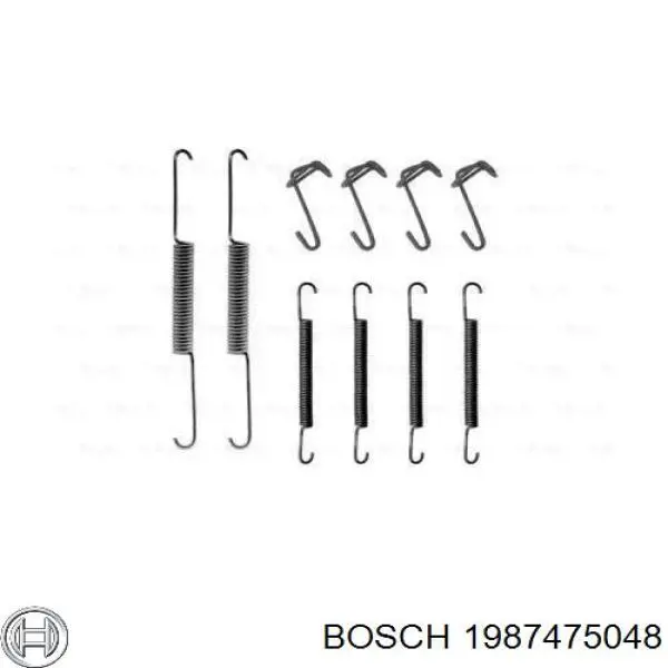 Монтажный комплект задних барабанных колодок 1987475048 Bosch