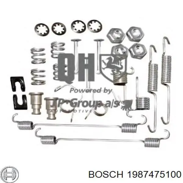 Монтажный комплект задних барабанных колодок 1987475100 Bosch