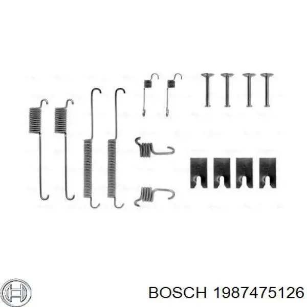 1987475126 Bosch Ремкомплект торм. колодок