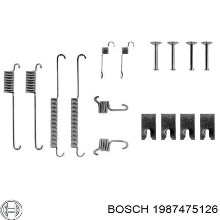Juego de reparación, pastillas de frenos 1987475126 Bosch