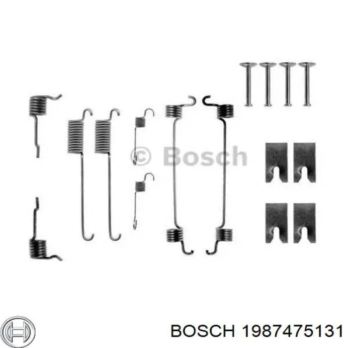 Ремкомплект тормозных колодок Bosch 1987475131