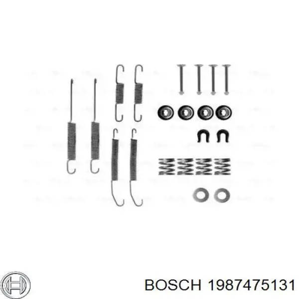 Ремкомплект тормозных колодок 1987475131 Bosch