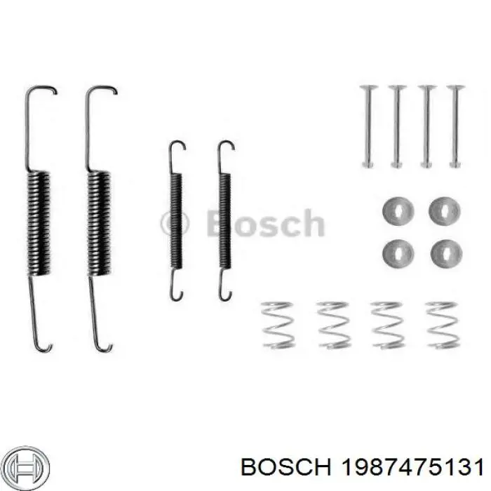 Купить 1987475131 Bosch Ремкомплект тормозных колодок