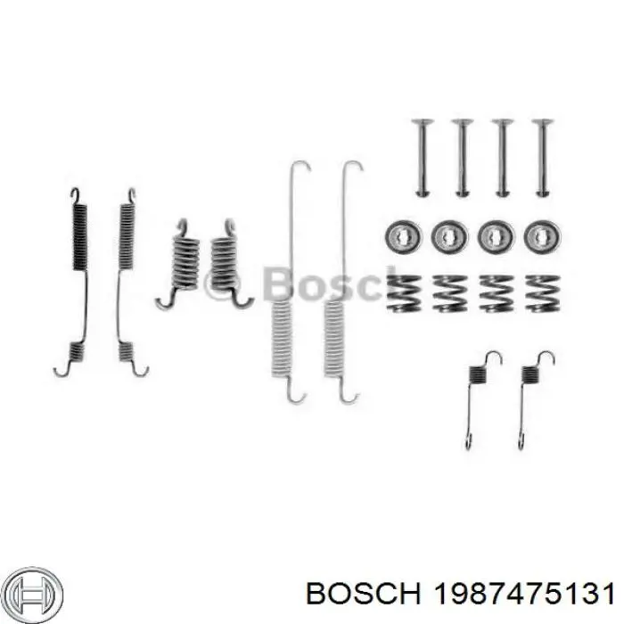 Ремкомплект тормозных колодок 1987475131 Bosch