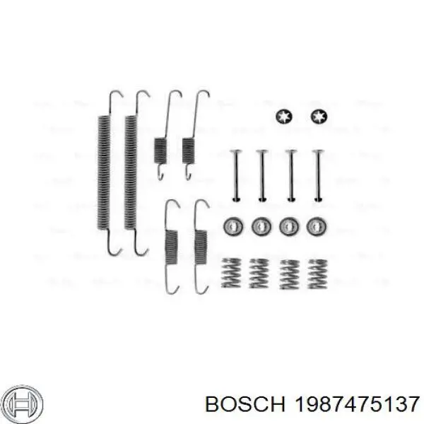 Ремкомплект тормозных колодок Bosch 1987475137