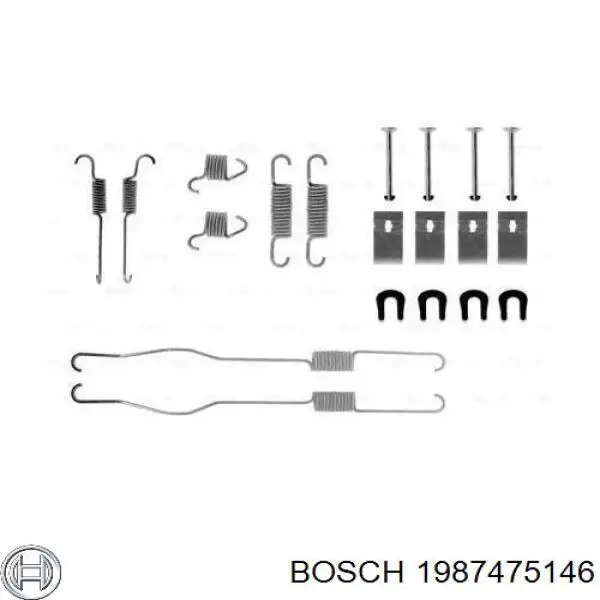 Комплект монтажный брызговиков задних Bosch 1987475146