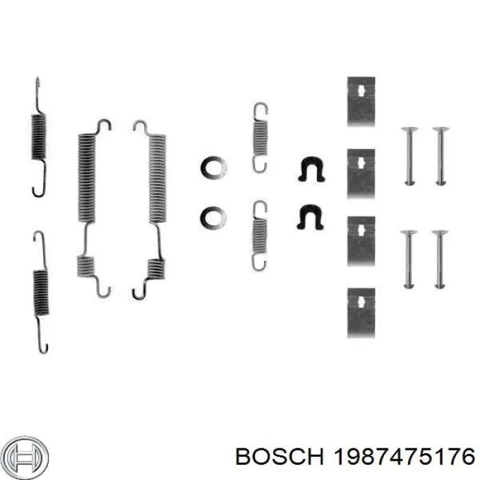 1987475176 Bosch ремкомплект тормозных колодок