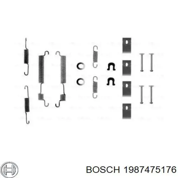 Купить 1987475176 Bosch Ремкомплект тормозных колодок