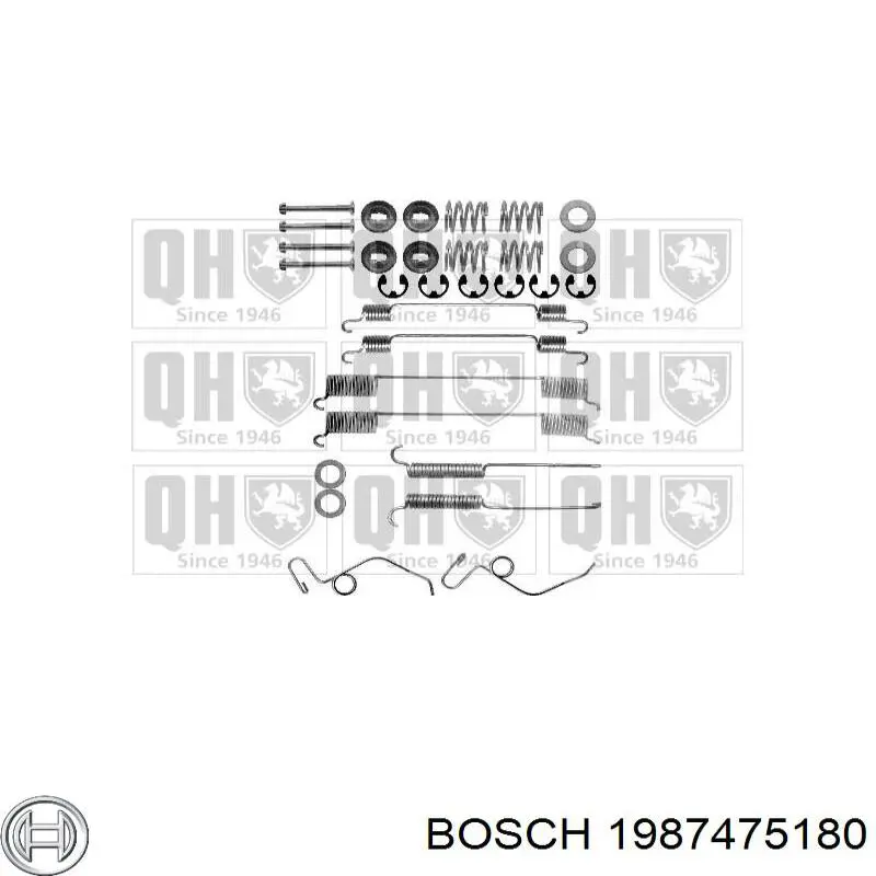 Купить 1987475180 Bosch Ремкомплект задних тормозов