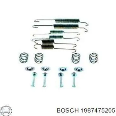 Монтажный комплект задних барабанных колодок 1987475205 Bosch