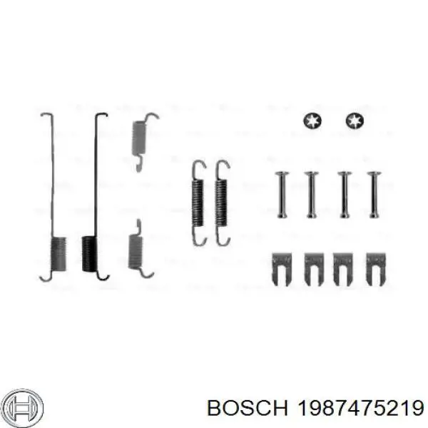 Монтажный комплект задних барабанных колодок 1987475219 Bosch