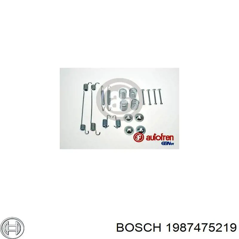 Монтажный комплект задних барабанных колодок 1987475219 Bosch