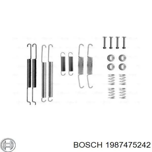 Ремкомплект тормозных колодок 1987475242 Bosch