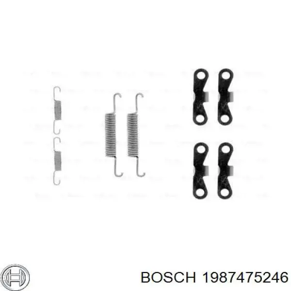Ремкомплект тормозов задних Bosch 1987475246