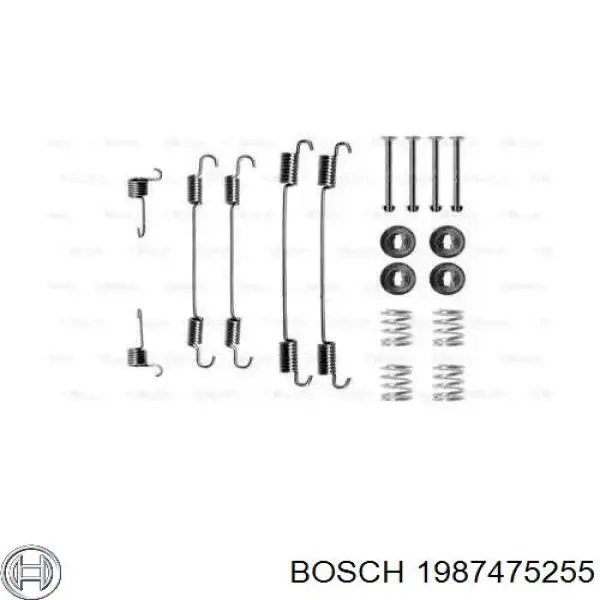 Монтажный комплект задних барабанных колодок 1987475255 Bosch